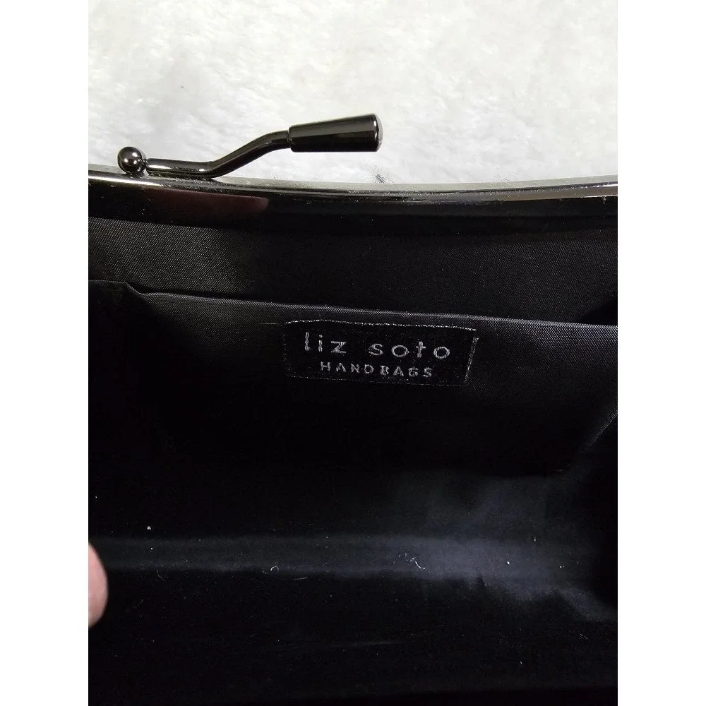 Liz Soto Textured Framed Handbag With Chain Strap